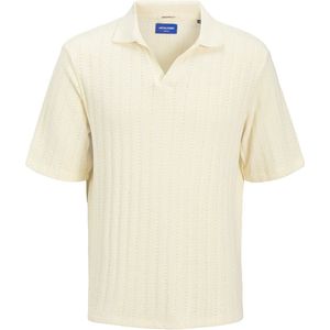 JACK & JONES - Shirt - Wolwit - Knitwear - Halve Mouw