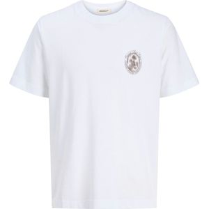 Jack & Jones - Jorhydra Back Tee - T-shirt - Bright White - 100% Katoen