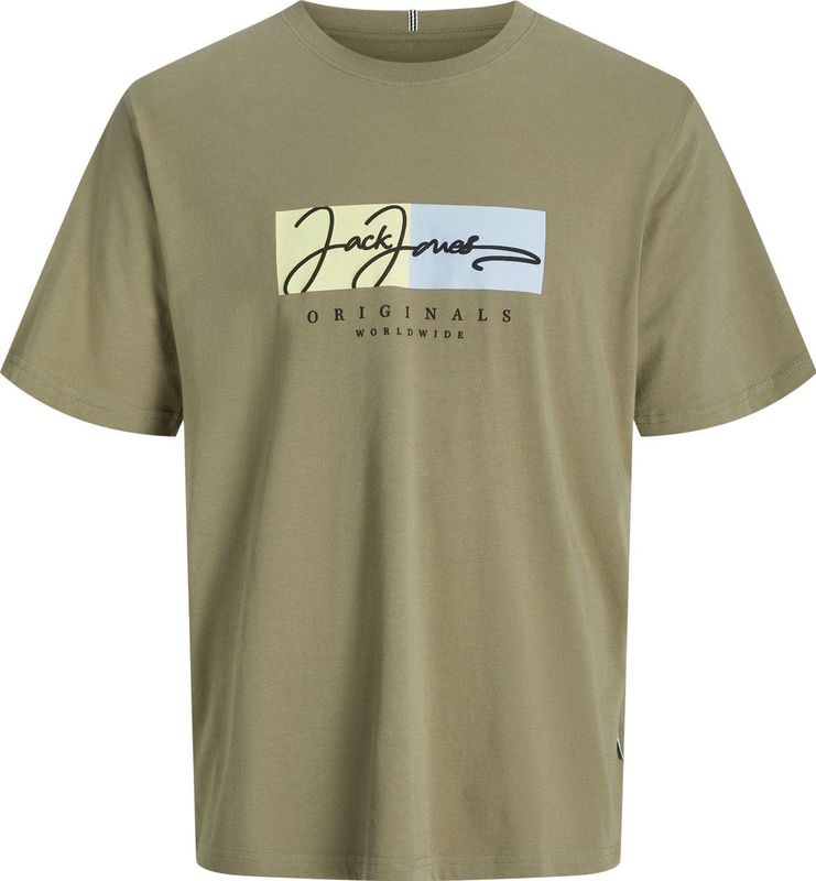 Jack & Jones - Originals - T-shirt - Bedrukt - Ronde Hals - Korte Mouwen