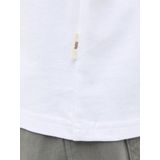 JACK & JONES - Shirt - Olijfgroen - Ronde Hals - Kwartmouw