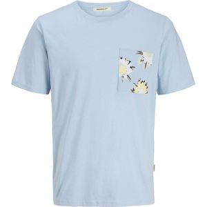 T-shirt - Bloemenprint - Jersey - Ronde Hals - Kwartmouw