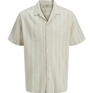 JJ Rebel - JREBMAIMI - Overhemd - Lichtbeige/Wit - Comfort Fit