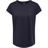 Only Play - Aubree - Dames Training T-shirt - Blauw - Korte Mouwen