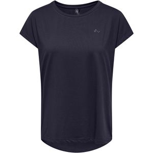 Only Play - Aubree - Dames Training T-shirt - Blauw - Korte Mouwen