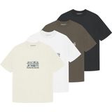 JACK&JONES - JCODYNAMIC BRANDING TEE SS CREW 4PK MP - T-shirts - Zwart - Katoen