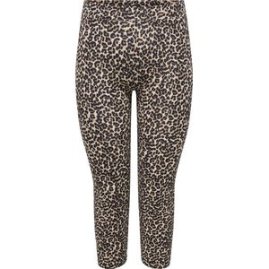 ONLY CARMAKOMA - Damesbroek - Bruin - Katoen/Elastaan - Skinny Fit