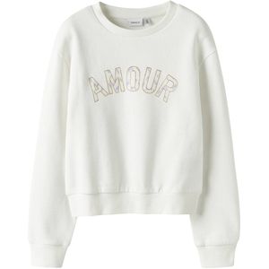 NAME IT - Sweater - Wit - Molton - Ronde Hals