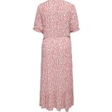 ONLY CARMAKOMA - A-lijn Jurk - Korte Mouw - V-hals - Viscose - Middel Lengte
