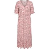 ONLY CARMAKOMA - A-lijn Jurk - Korte Mouw - V-hals - Viscose - Middel Lengte