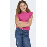 ONLY GIRLS - Kogdrea - Top - Katoen - Korte Mouwen - Ruches - Regular Fit