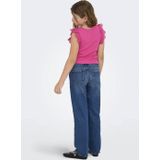 ONLY GIRLS - Kogdrea - Top - Katoen - Korte Mouwen - Ruches - Regular Fit