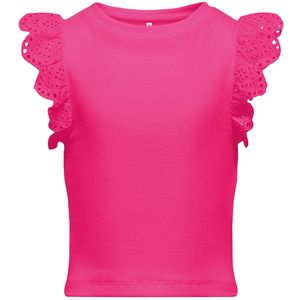 ONLY GIRLS - Kogdrea - Top - Katoen - Korte Mouwen - Ruches - Regular Fit