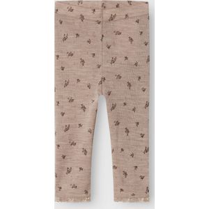 Merino Wol Legging - Mid-Waist - Slim Fit - Met Kanten Boordjes