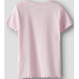 T-shirt - Geborduurd - Ronde Hals - Korte Mouwen - Slim Fit - Jersey