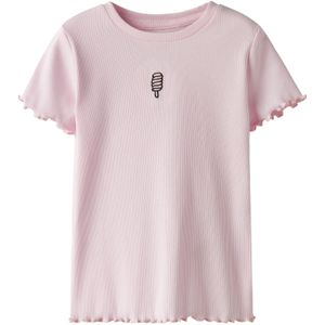 Slim Fit T-shirt - Zwart - Jersey - Korte Mouwen - Ronde Hals - Geborduurd