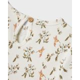 Jerseyjurken - Korte Mouwen Jurk - All-over Print - Ronde Hals - Knoop en Lussluiting