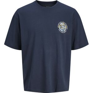 Jack & Jones - Jprblumax Ss Tee - T-shirt - Navy Blauw