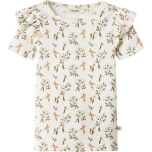 Lil Atelier T-Shirt - NmfLavo - Coconut Melk/Neuriën Bird - Lil Atelier - 5 jaar (110) - T-Shirts