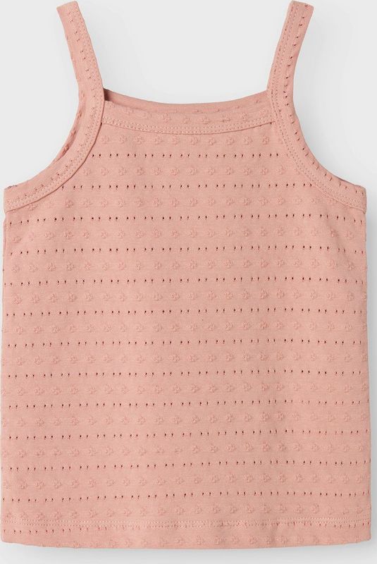 Top - Vierkante Hals - Mouwloos - Jersey Met Structuur - Loose Fit