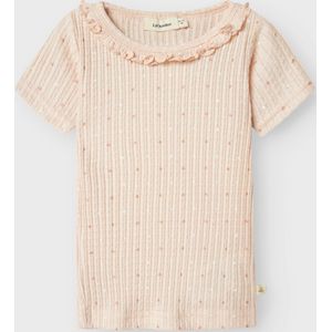Lil' Atelier T-Shirt - Rib - NmfHulla - Peach Blush - Lil Atelier - 2 jaar (92) - T-Shirts