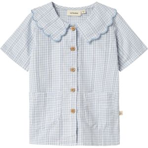 Biologisch Katoen - Overhemd - Licht Blauw - Geweven Stof - Korte Mouwen