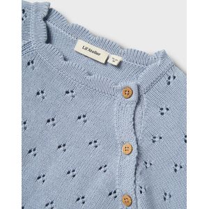 Gebreide Top - Korte Mouwen - Regular Fit - Golvend Detail