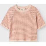 Gebreide Top - Ronde Hals - 3/4-Mouwen - Loose Fit