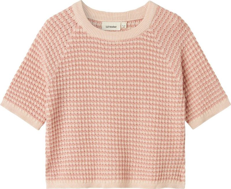 Gebreide Top - Ronde Hals - 3/4-Mouwen - Loose Fit