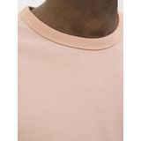Jack & Jones - Premium Shirt - Nude - Kwartmouw - Ronde Hals
