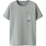 T-shirt - Regular Fit - Korte Mouwen - Jersey - Rubberen Print