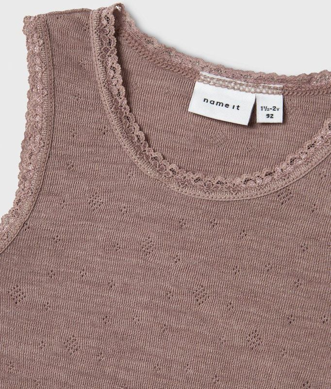 Merino Wol - Tanktop - Mouwloos - Ronde Hals - Regular Fit