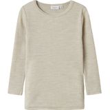 Top - Ronde Hals - Lange Mouwen - Wol - Regular Fit