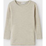 Top - Ronde Hals - Lange Mouwen - Wol - Regular Fit