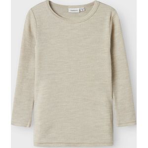 Top - Ronde Hals - Lange Mouwen - Wol - Regular Fit