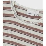 Needle Drop - Top - Print - Ronde Hals - Lange Mouwen - Kantdetail