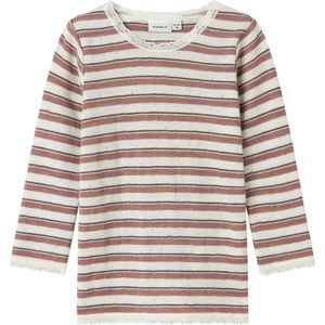 Needle Drop - Top - Print - Ronde Hals - Lange Mouwen - Kantdetail