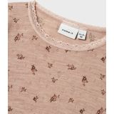 Needle Drop - T-shirt - Print - Ronde Hals - Lange Mouwen - 100% Merinowol