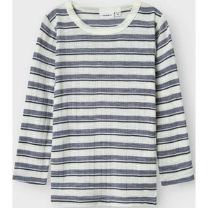 Needle Drop - T-shirt - Blauw - 100% Wol