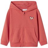 NAME IT Meisjes Nmfvalonny Ls Nreg SWE Card Wh Unb, Spiced Coral, 92