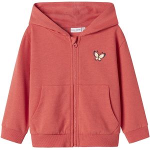 NAME IT Meisjes Nmfvalonny Ls Nreg SWE Card Wh Unb, Spiced Coral, 92