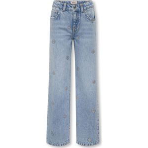 KIDS ONLY - High Waist Wide Leg Jeans - Lichtblauw - Denim