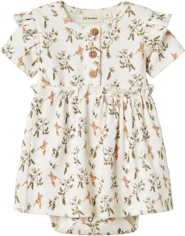 Romper - Jurk - Jersey - All-over Print - Korte Mouwen