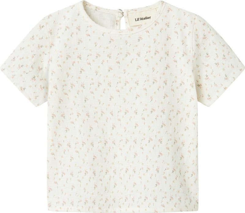 Lil' Atelier - NbfHailey - T-Shirt - Coconut Melk - Katoen
