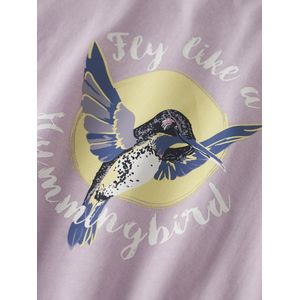 Name It T-Shirt - NkfVigea - Winsome Orchid/BIG Kolibrie - Name It - 7-8 jaar (122-128) - T-Shirt
