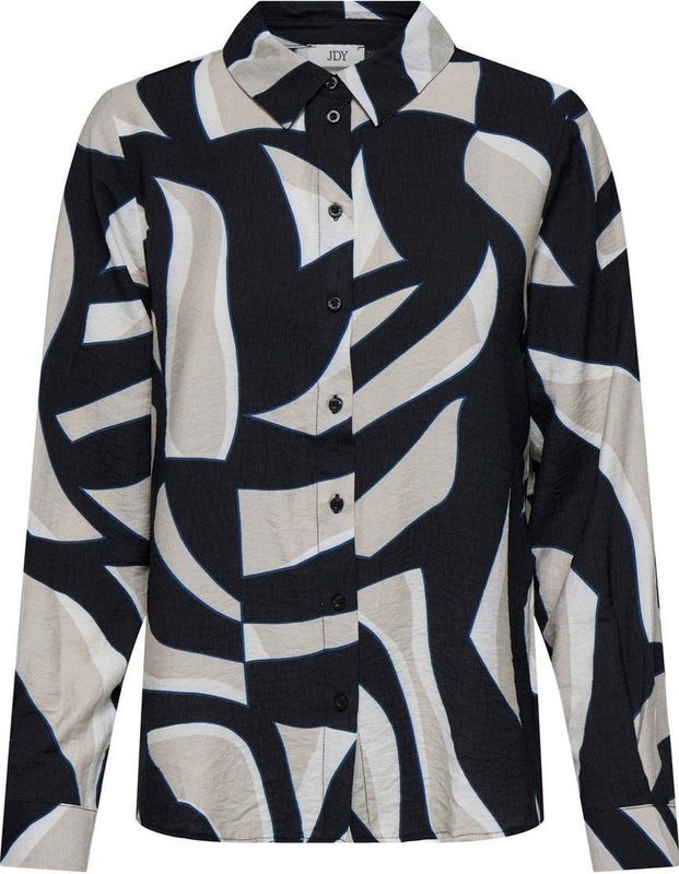 Jacqueline de Yong - Jdycelina - Blouse - Zwart - Lange Mouwen - Dessin