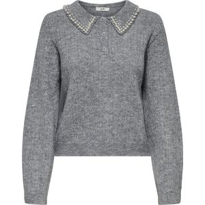 JDY - Jdyapril - Gebreide Pullover - O-hals - Lange Mouwen - Parel Versiering