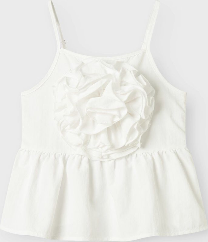 Tops - Geweven Top - Mouwloos - U-hals - Ruches