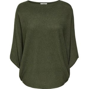 JDY - Gebreide Pullover - Zwart - Polyester - Vleermuismouwen