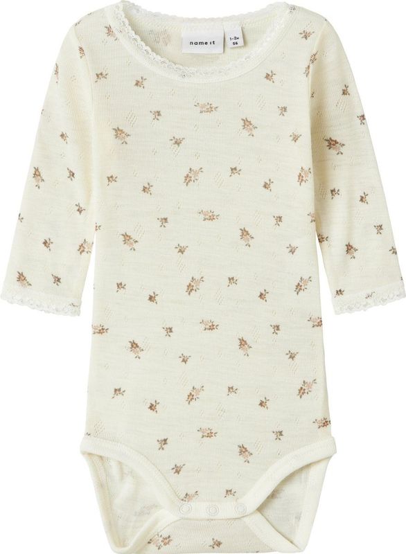 Name It - Wang Wool Needle Body - Lange Mouwen - Bodysuit