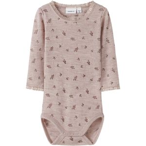 Name It - Wang Wool Needle Body - Lange Mouwen - Bodysuit